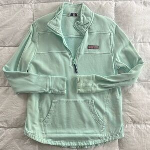Aqua Vineyard Vines Quarter-Zip Pullover